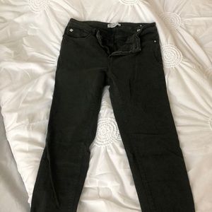 Zara olive green skinny jeans